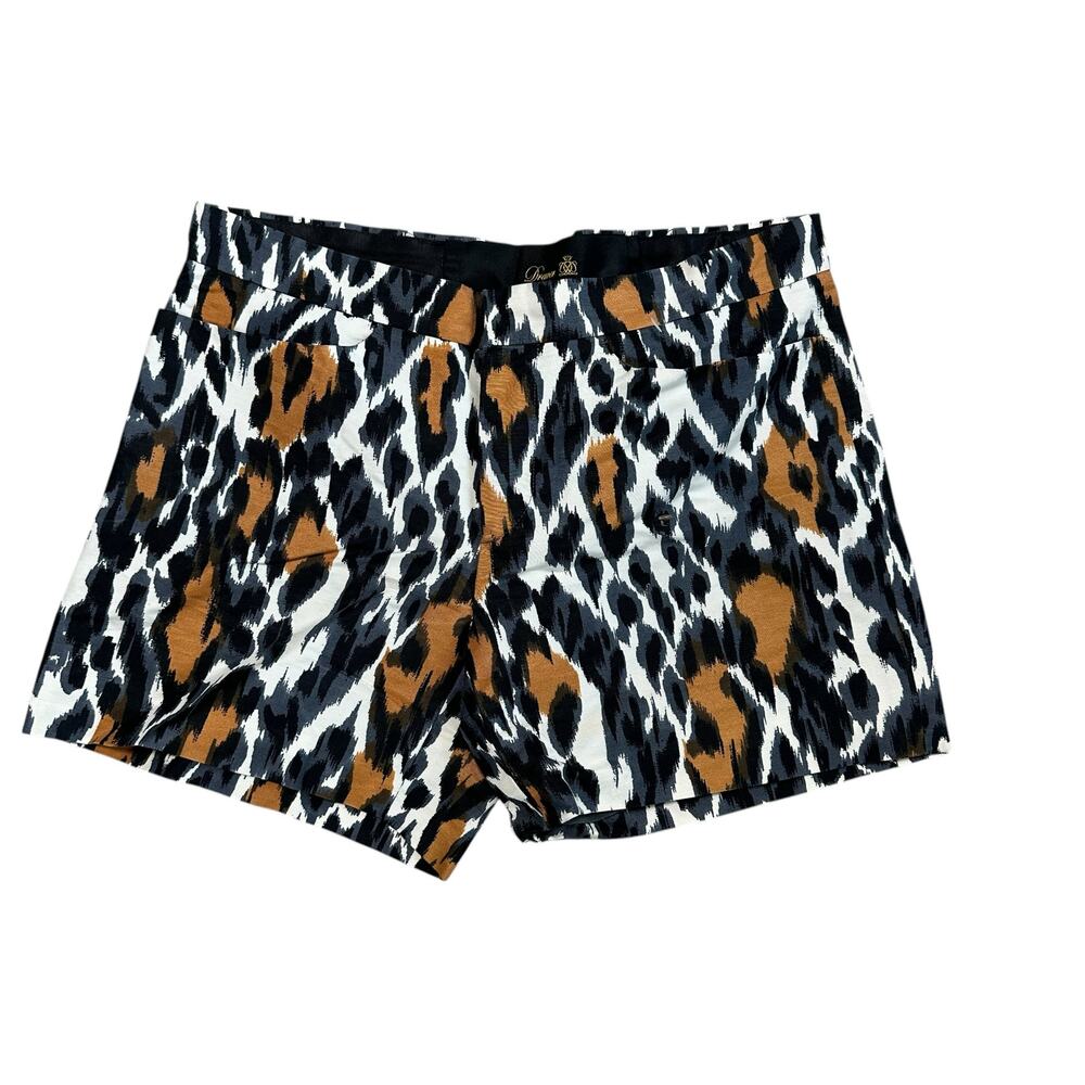 Drawer Lame Designer Animal Print Shorts Size 38 (US 8) Leopard Print - Picture 5 of 5